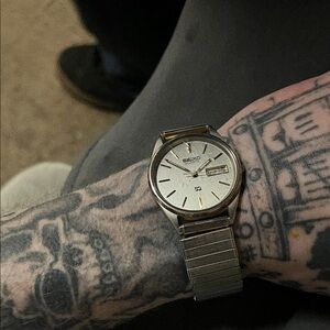Seiko Gold-Tone and Silver Dress Watch